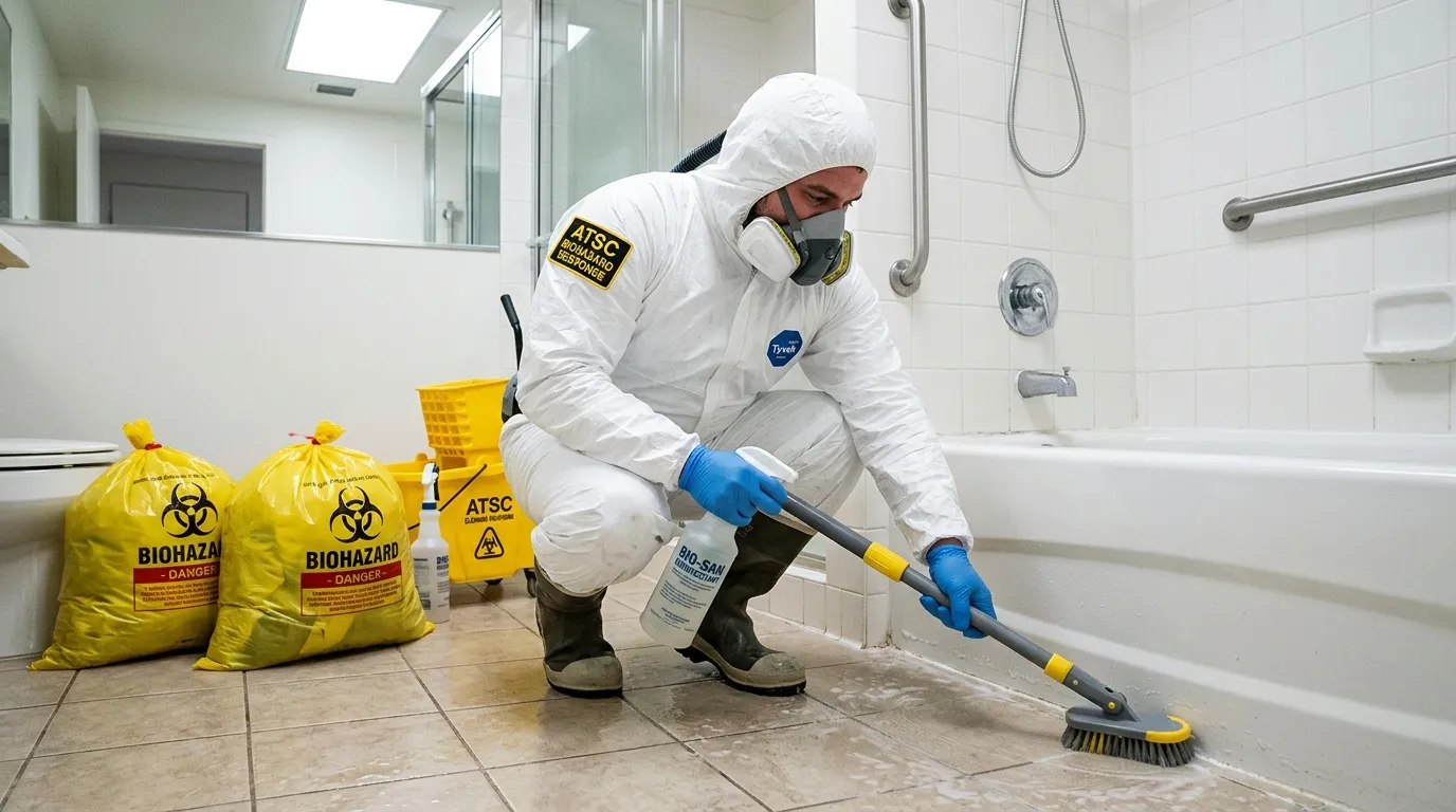 Decontamination equipment deployed for Blood Cleanup in Winooski